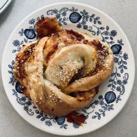 Pizza bun   at Plantan Kaffihús in Reykjavik