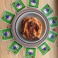 fresh vegan bake of the day  at Plantan Kaffihús in Reykjavik