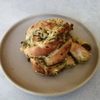 Green pesto at Plantan Kaffihús in Reykjavik