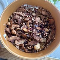 Yogurt with biscoff, granola, and blueberry compote  at Plantan Kaffihús in Reykjavik