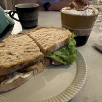 BLT and drinks   at Plantan Kaffihús in Reykjavik