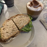 Blt and Swiss mocha   at Plantan Kaffihús in Reykjavik