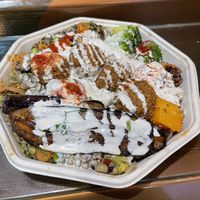 Lunch box  at Go Falafel - Charing Cross in London