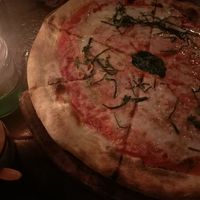 Margherita pizza at La Baracca in Gianyar