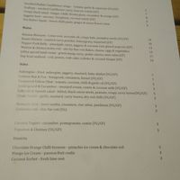Menu at Colombo 7 in Amersham