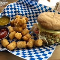 Sunseed Burger on Gluten-Free Bun at Fern's Diner + Drinkery in Cascade