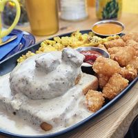 Country fried plate at Fern's Diner + Drinkery in Cascade