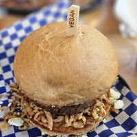 80s burger at Fern's Diner + Drinkery in Cascade