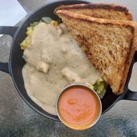 Country skillet (sausage coming) at Fern's Diner + Drinkery in Cascade