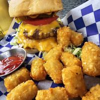Classic cheeseburger with tots at Fern's Diner + Drinkery in Cascade