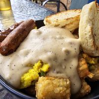 Biscuits and gravy at Fern's Diner + Drinkery in Cascade