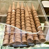 Vegan cones   at Gelato Fatto Con Amore in Milan