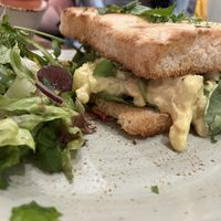 Coronation chickpea. Also amazing!  at Old Post Office Cafe Gallery in Kingussie