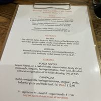 Menu  at Old Post Office Cafe Gallery in Kingussie