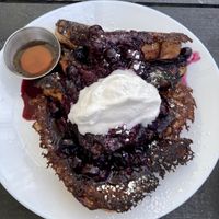 Blueberry French Toast - YUM!  at Scratch Breakfast in Vancouver