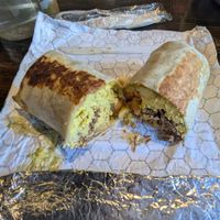 Steak burrito at Scratch Breakfast in Vancouver