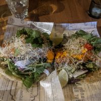 Shanghai tacos with tofu at Restaurant Lie Mi Kallio in Helsinki