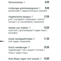 menu  at De Limbourg Sittard in Sittard