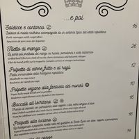 Menu  at Monsù in Naples