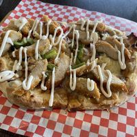 Mama chicken pizzaa  at Bo Tree Plant-Based Cuisine in Unionville