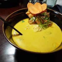 Kokos Curry Nudelsuppe mit Seidentofu (vegan) at Yong Indochina Suppenbar in Trier