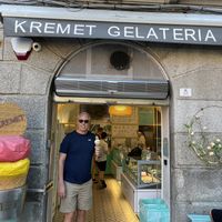  at Kremet Gelateria in Cagliari