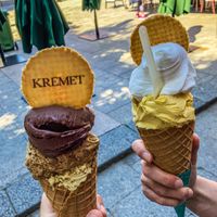   at Kremet Gelateria in Cagliari