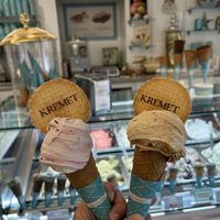   at Kremet Gelateria in Cagliari