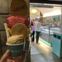   at Kremet Gelateria in Cagliari