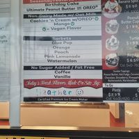 Vegan options at Bruster's Real Ice Cream in Orange
