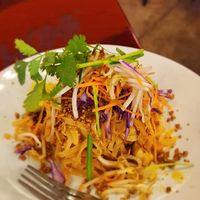 Pad thai.  (Not quite her presentation) at Nath's Inspired Khmer Cuisine in Santa Fe