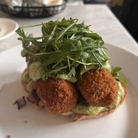 Vegan sandwich with croquettes  at Teds Utrecht – All Day Brunch in Utrecht