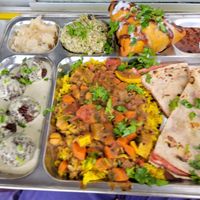 Vegan Ganesha Plate with Chana Masala 😋 at Shiva Boom in Homer