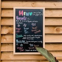 The Menu  at Face au Bowl in Crozon