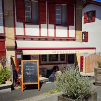 Cute terrace at Ephéméride in Sare