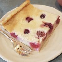 Cherry clafoutis very good.  at Ephéméride in Sare