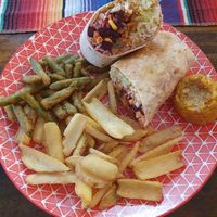 Vegan burrito at Para Todos in Trento