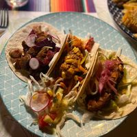 Tris of vegan tortillas  at Para Todos in Trento