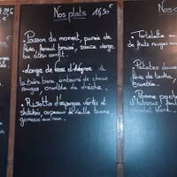 Menu at Le Cantou in Saint-cirq-lapopie