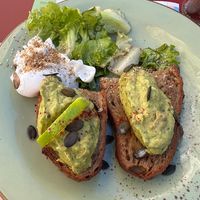 This was my friends with an extra egg. I had mine without!   at Mazette ! in Arles