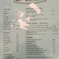 Menu at Gravel & Grind in Frederick