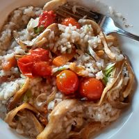 Vegan Truffle Risotto at De Oude Stoep B.V. in Oost-vlieland