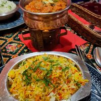 Baingan Bharta with Plain Pulao Rice at Tandoori Flame - Taste Of Tradition in Krakow