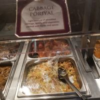 vegan buffet optionsl abelled at Taj Cuisine of India in Oklahoma City