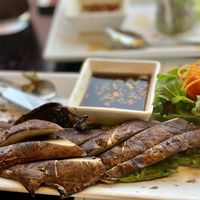 Grilled Portobello Mushroom & Asparagus  at VeStation Urban Organic Kitchen in Sherman Oaks