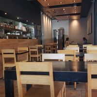 Nice warm dining room at VeStation Urban Organic Kitchen in Sherman Oaks