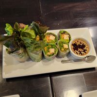 Spring rolls (maybe our favorite) at VeStation Urban Organic Kitchen in Sherman Oaks