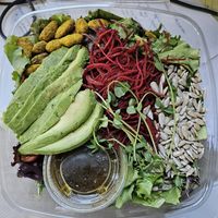 The Togo container shrank. $18 and delicious at VeStation Urban Organic Kitchen in Sherman Oaks
