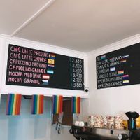 coffee menu  at Be Happy Café in Punta Arenas