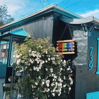 outside   at Be Happy Café in Punta Arenas